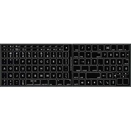 4Keyboard MAC Dvorak Keyboard Sticker Black Background for Desktop, Laptop and Notebook