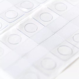 Exhivit Perchas Adhesivas , Colas De Pato, Paquete De 1,000 Pzs Color Transparente