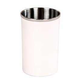 Better Trends Trier Bath Accessories Coll is impeccably Design Crafted to add Enduring Style for Exceptional Elegance to Bathroom 100% Stainless Steel in Vibrant Colors, Tumbler, White