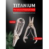 TIKIDESIGN Titanium Nose Hair Scissors