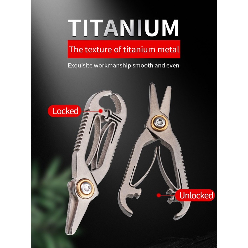 TIKIDESIGN Titanium Nose Hair Scissors