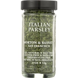 Morton & Bassett Italian Parsley, 0.4oz – Salt-Free, Non-GMO, Spice for All Purpose Cooking