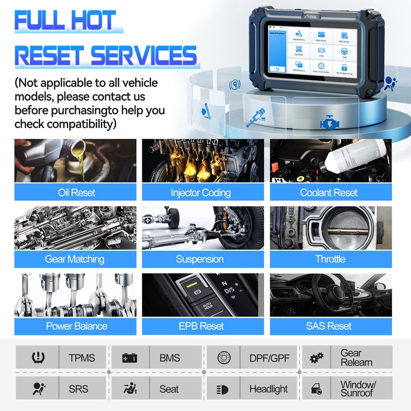 XTOOL IP500 For GMC Chevy All System Bidirectional Car OBD2