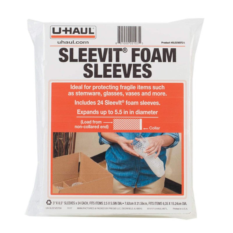 U-Haul Sleevit® Foam Sleeves for Glass - Pack of 24