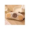Ribnine 극세사 냉찜질 암막 아이마스크 카피바라 수면안대 베이지/핑크/브라운,택1 Microfiber Cold