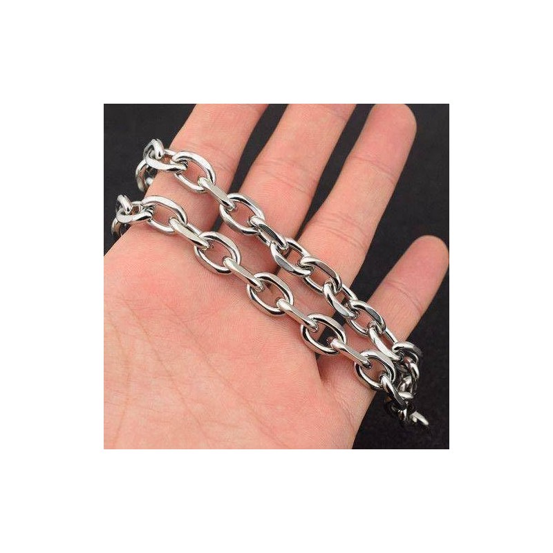 [ALICE ANDERSEN] Necklace, Men's, Thick Chain, Korean Silver Chain, Unisex,
