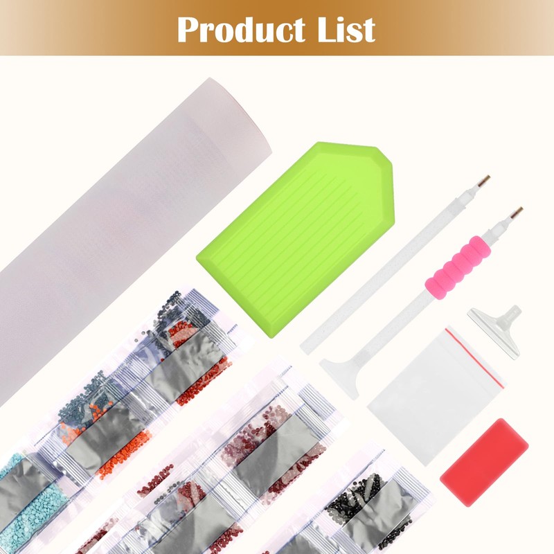 MXJSUA DIY 5D Diamond Painting Full Round Drill Kit Rhinestone