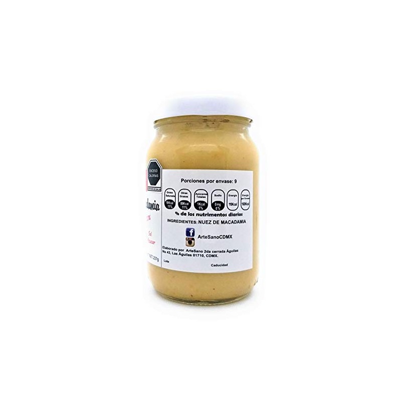 CREMA DE NUEZ DE MACADAMIA