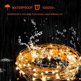 [2 Packs] Mintlemon Fairy Lights 33ft 100 LEDs, 8 Lighting Modes Dimmable String Lights with Remote, USB Powered Twinkle Lights for Bedroom Garden Wedding Party Backdrop Tapestry Canopy Gazebo