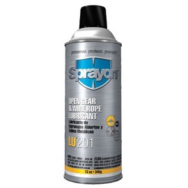 Sprayon LU201 Open Gear & Wire Rope Lubricant 12 oz Aerosol SKU #S00201000 LU201 Open Gear & Wire Lubricant