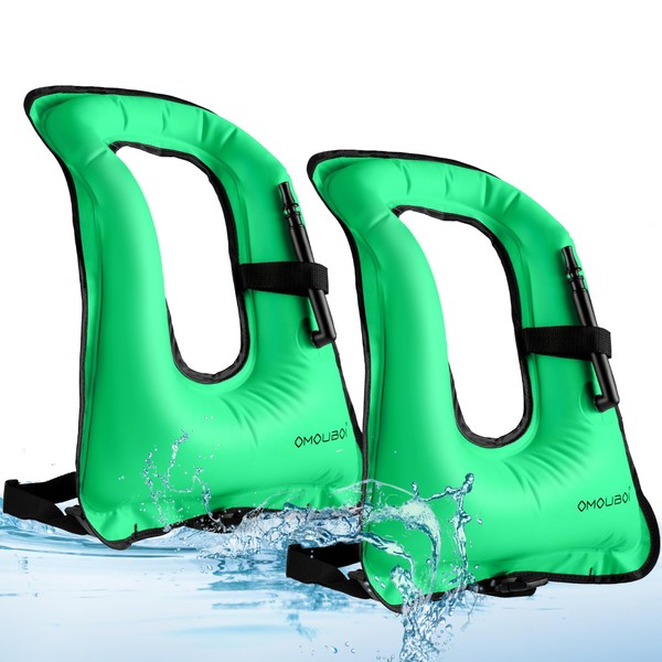 Meooeck 2 Pcs Inflatable Vests for Adults Safety Vest for