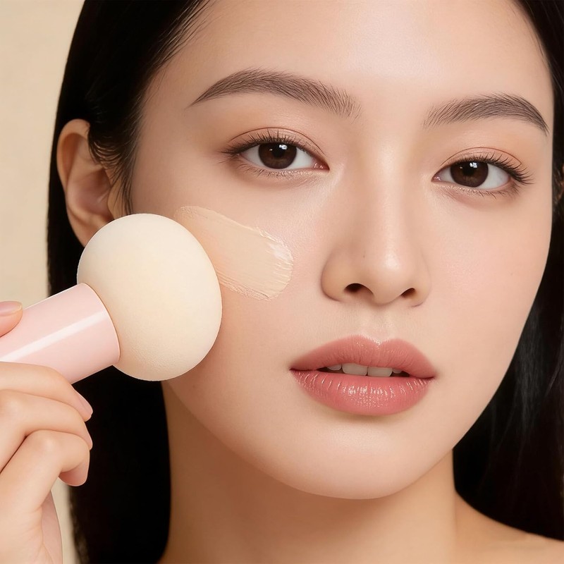5 Piezas Esponja de Maquillaje en Forma de Champiñón con