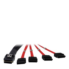 INTER TECH SFF 8087 Cable 4x SATA, Z for Connecting 4 Hard Drives with 1 SAS Controller