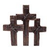 DeLeon Three Standing Nail Crosses on Top of Rock, 11