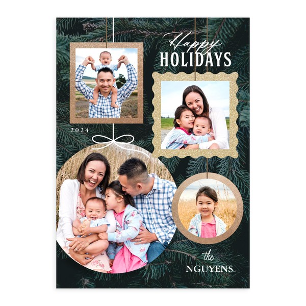 Let's Make Memories Personalized Photo Christmas Cards with Envelopes -