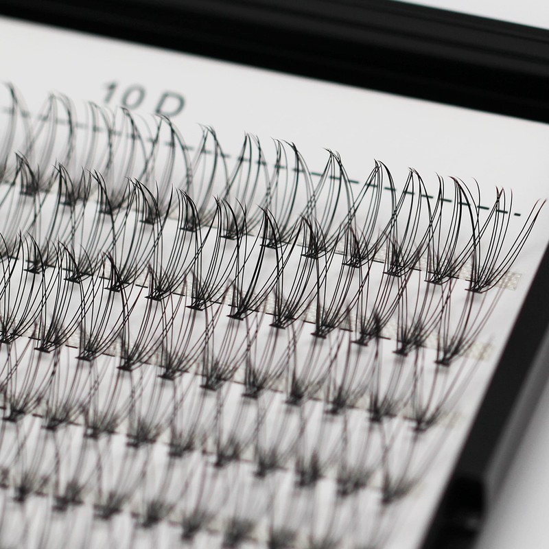 Bodermincer 240pcs 10D D Curl Lashes Clusters Professional Makeup Individual