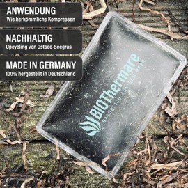 BIOThermare TRÖSTIES Helferfuchs FENIA maxi/Kalt Warm Kompresse mit umweltfreundlichem Seegras Gelpad & Helferfuchs-Hülle aus nachhaltigen Materialien/Kinder Kühlpad/nachhaltiges Kühlkissen