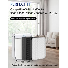 3500 Replacement Filters Compatible with Air Doctor 3500 Series