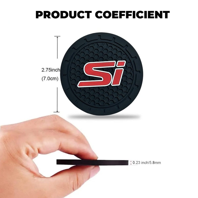 Car Cup Holder Coasters 2PCS 2.75 Inch Coasters for Honda