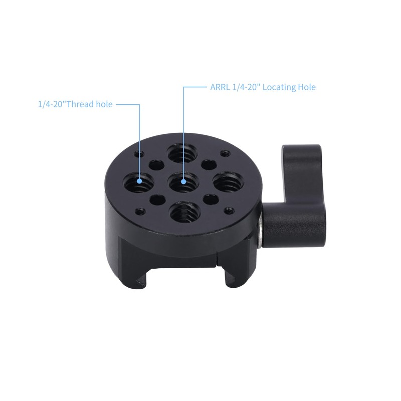 NICEYRIG NATO Clamp 1/4"-20 ARRI Positioning Screw Hole for COLBOR