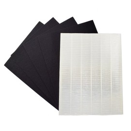 HQRP True HEPA + 4 Carbon Filter Set compatible with Kenmore 85300 SA300 32.85300 PlasmaWave, 118012-KM 118012 85301 32.85301 Replacement