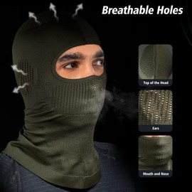 Mulor Sturmhaube Vollgesichtsmaske Balaclava Helm Liner für Motorrad Radfahren Ski Maske für Männer Frauen atmungsaktiv