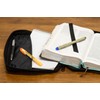 Black Cross Reinforced Polyester Bible Cover Case with Handle