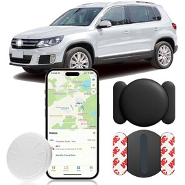 GPS Tracker for Vehicles No Subscription,Real Time Car Locator,Magnetic Anti-Theft Vehicle Tracking Device Work with Apple Find My(iOS Only) for Cars,Kids,Elderly,Pets,Wallet,Luggage (Black,1PCS)