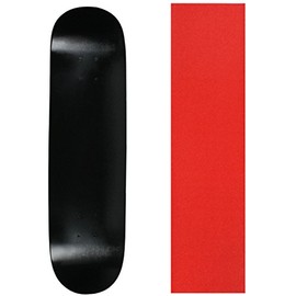 Moose Skateboard Deck Blank Dipped Black 8.5" Red Grip