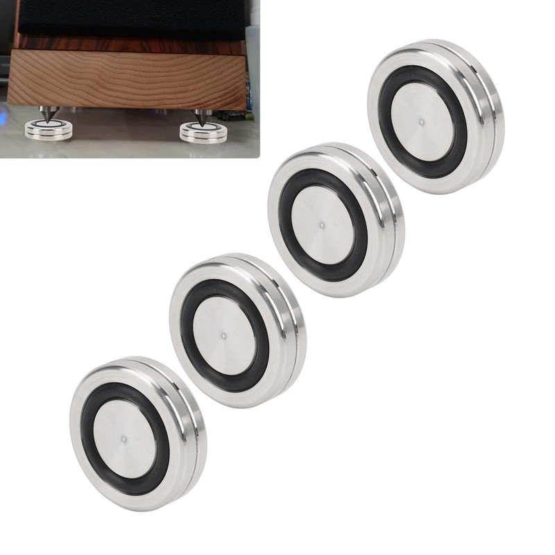4pcs Speaker Isolation Stand Feet HiFi Speaker Shockproof Pads Non