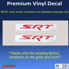 Reflective Concepts - SRT Badge Overlay Decal Stickers - Grille