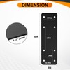 4 Pack 10"x3" Straight Steel Plate,Heavy Duty Flat Mending Plate,Post