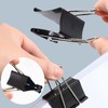 Binder Clips Paper Clamps 300 Pack Assorted Sizes (Black), Jumbo,