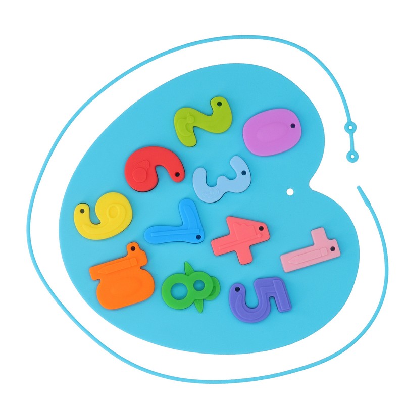 Learning Number Board Toy Educational Silicone Number Puzzle Board for