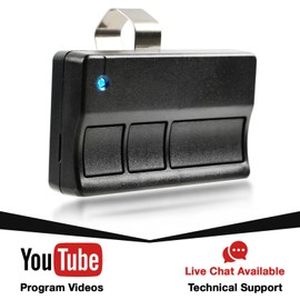 Garage Outlet - Abridor de puerta de cochera con control remoto para Liftmaster Chamberlain Sears (morado 3-Btn)