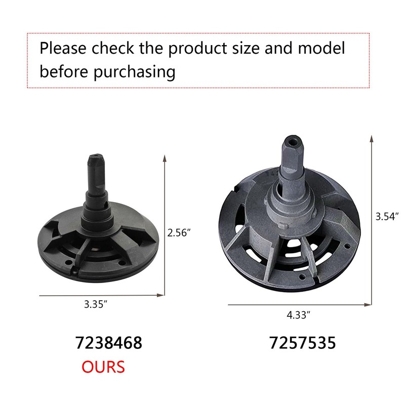 High Flow 7238468 Water Softener Standard Valve Rotor and Seal