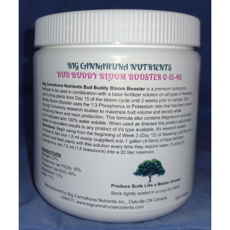 Big Cannahuna Nutrients Bud Buddy Bloom Booster (250, Grams)