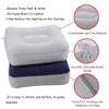 Inflatable Travel Foot Rest Pillow, Head Pad, Soft Flocking Pillow,