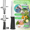 Newness Pineapple Corer with Knife, [Upgraded, Electric & Manual] Stainless