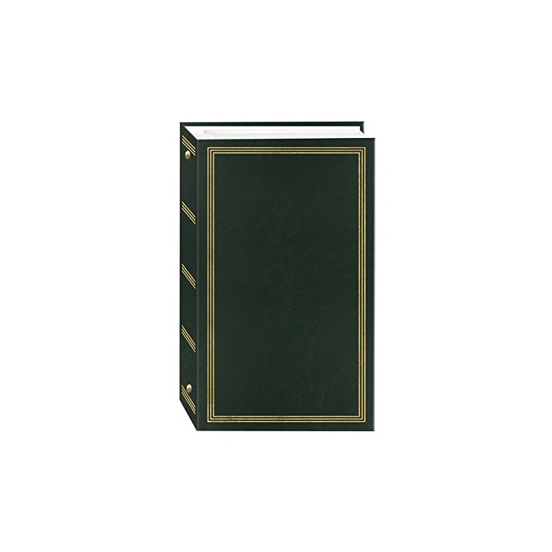 3-Ring 300 Pocket 4x6 Photo Album, Hunter Green