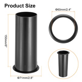 sourcing map 5 Pcs Speaker Cabinet Port Tube, 2.6 x 7 Inch Speaker Port Tube for Bass-Reflex, Bass Woofer, DIY Speaker Projects, Bass Enhancement