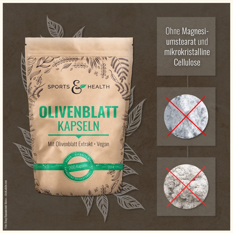 Olive Leaf Extract Capsules - 200 Olive Leaf Extract Capsules