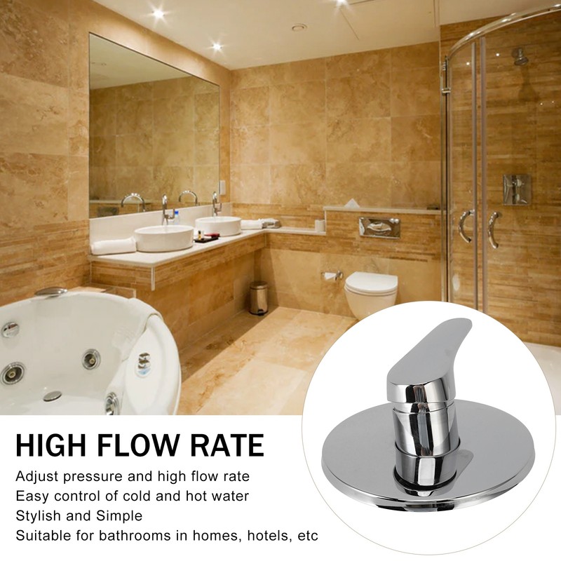 Concealed Shower Faucet Hot Cold Water Rust Proof Wall Mounted