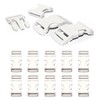 Ganzoo Snap Fastener Set of 10 Plastic Clip Fasteners for