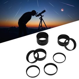 Astronomical Extension Tube, 8Pcs M48 Focal Length Extension Tube Kit, Astronomical Ring for Telescope, Cameras, Eyepieces, Length 3mm, 5mm, 7mm, 10mm, 12mm, 15mm, 20mm and 30mm