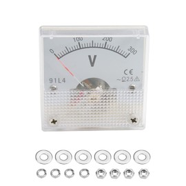 Fielect 91L4 Analog Panel Voltage Gauge Volt Meter AC 0-300V Class 2.5 Analogue Panel Meter Volt Voltage Rectangular 1PCS