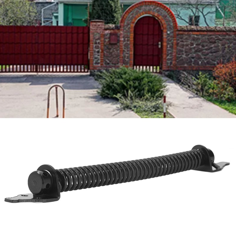 Self Closing Gate Door Spring Carbon Steel Electrophoresis Black Finish