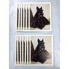 Ruth Maystead Scottish Terrier and Plaid Throw 12 Notecards &