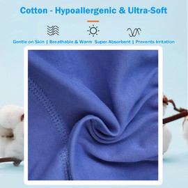 SOEDZUNG Reusable TPU Waterproof Incontinence Pants for Adults Leak Proof Washable Patient Care Long Pants for Elderly(Blue,XL)