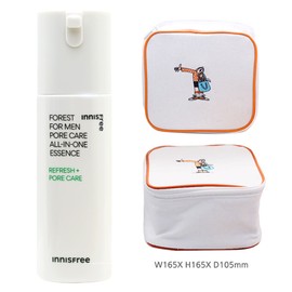 Innisfree Forest for Men All-in-One Essence (Pore Care) + Play Green Cosmetics Pouch (Yellow) | Innisfree / 이니스프리 포레스트 포맨 올인원 에센스(포어케어)+플레이그린 화장품 파우치(옐로우) 증정